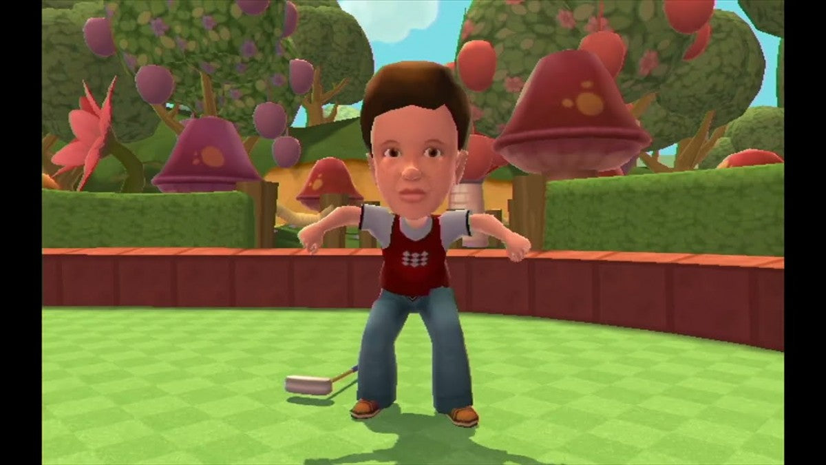 Carnival Games Mini Golf Nintendo Wii video game, motion-controlled sports mini-games, family-friendly party gameplay, Wii console title gameplay screenshot