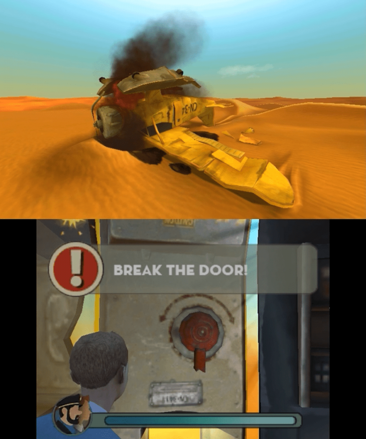 Adventures of Tintin: The Game gameplay for Nintendo 3DS (3DS) action adventure video game