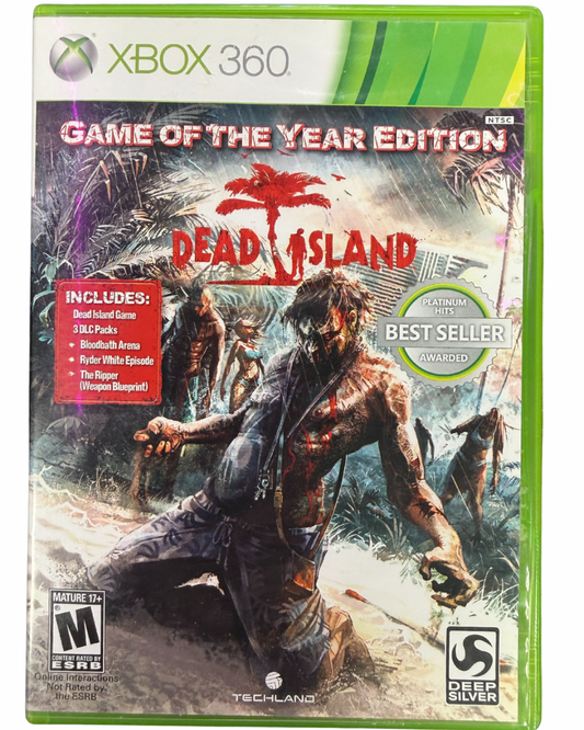 Dead Island Game of the Year Edition open world survival horror action RPG featuring cooperative gameplay brutal melee combat zombie infested island setting and the complete experience with all DLC included cover art