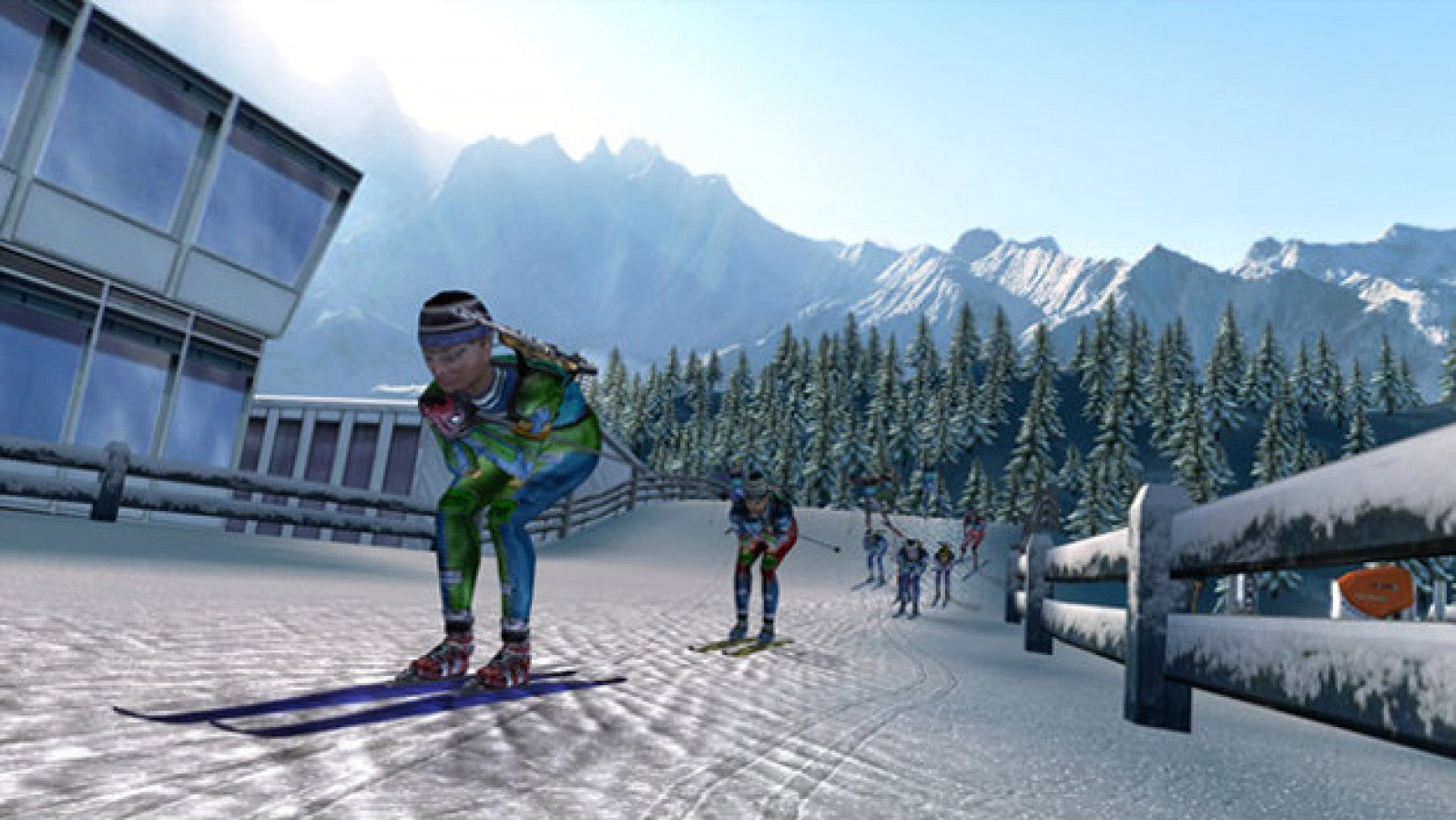 Ski and Shoot – PlayStation 2 (PS2) video game gameplay, winter sports shooting game