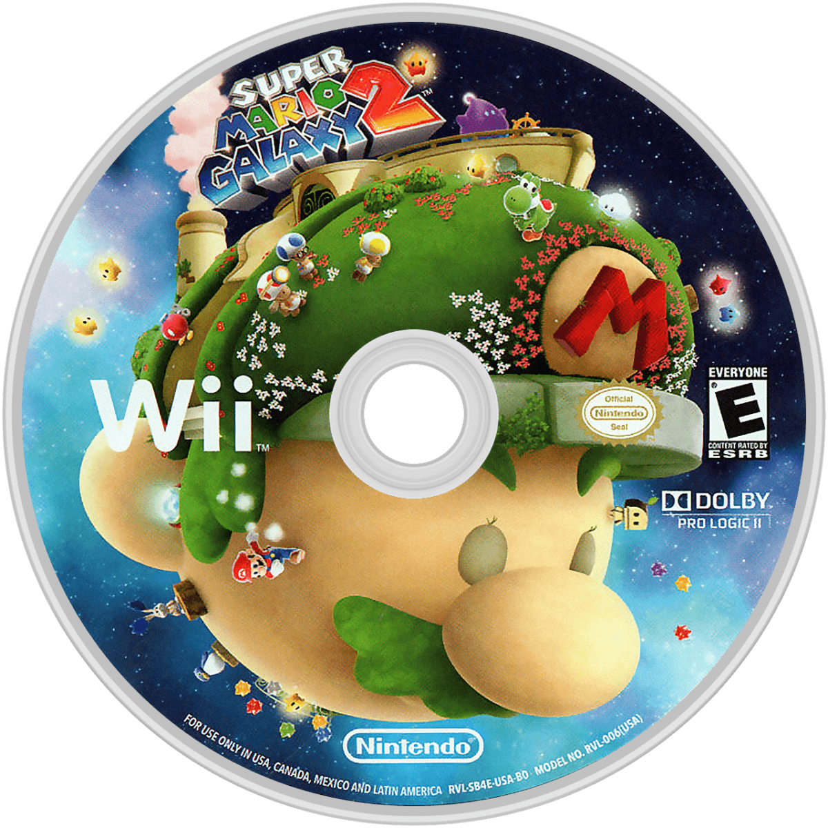 Super Mario Galaxy 2 Nintendo Wii for platforming video game fans featuring gravity defying gameplay imaginative galaxy exploration creative level design power ups Yoshi companion challenging platforming colorful worlds classic Nintendo adventure collectible gaming appeal game disc