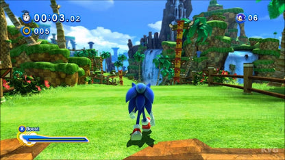 Sonic Generations PAL Import Xbox One XONE video game featuring fast paced action platforming gameplay Sonic the Hedgehog classic and modern Sonic characters high speed running 2D side scrolling stages 3D platforming levels iconic Sonic worlds Dr Eggman boss battles collectible rings time challenges and PAL region import edition retro video game collection collectible gaming appeal gameplay