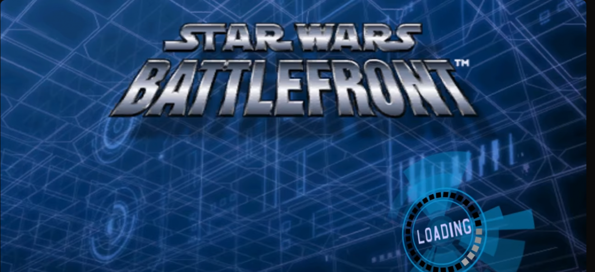 Star Wars Battlefront title screen for Xbox (XBOX) video game  
