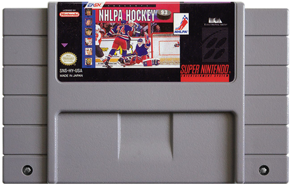 NHLPA Hockey 93 cartridge for Super Nintendo Entertainment System SNES retro video game