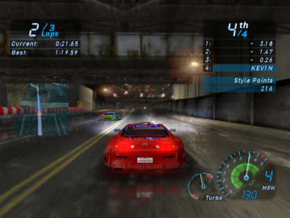 Need for Speed: Underground gameplay for Nintendo GameCube (GC) street racing video game