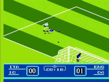 Goal! cartridge for the Nintendo Entertainment System featuring 8 bit soccer gameplay with international teams fast paced matches and arcade style sports action gameplay 