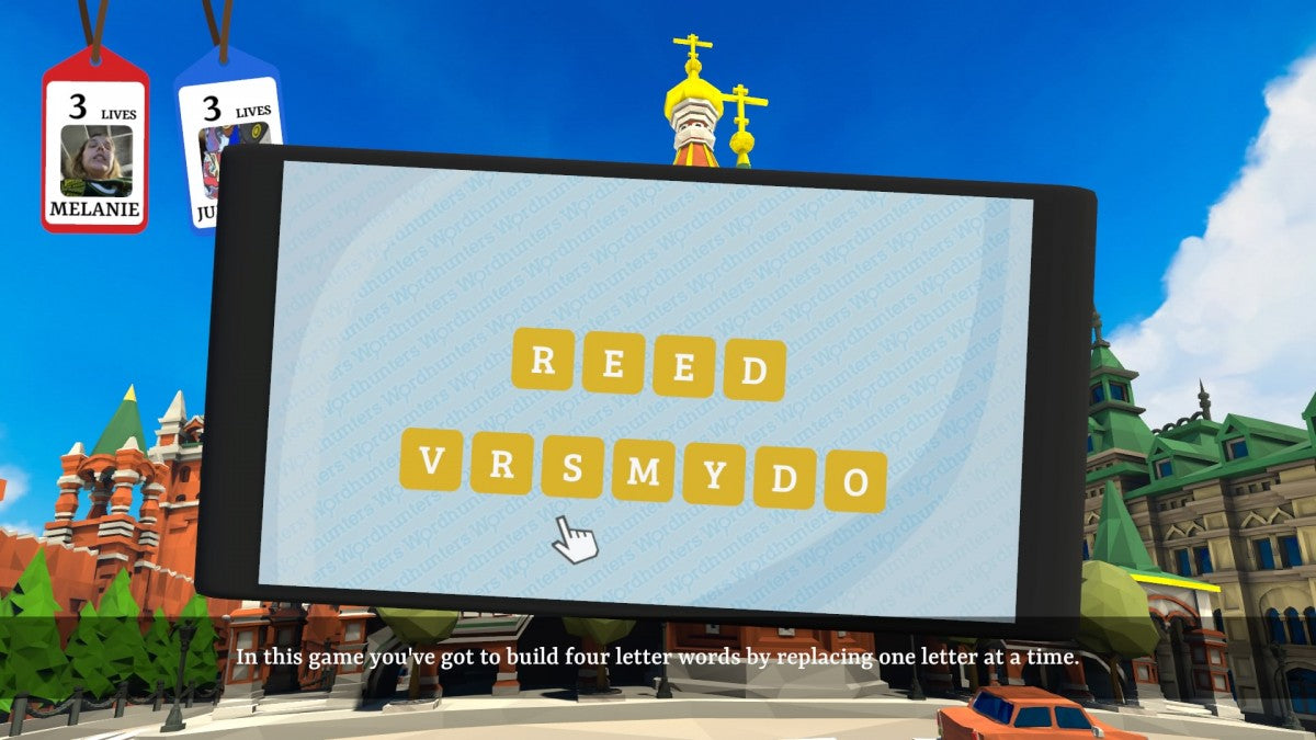 Wordhunters gameplay for PlayStation 4 (PS4) puzzle video game. 