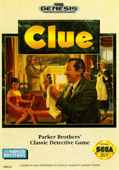 Clue cover art for Sega Genesis (GEN) video game