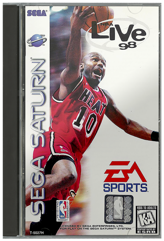 NBA Live 98 cover art for Sega Saturn (SS) video game