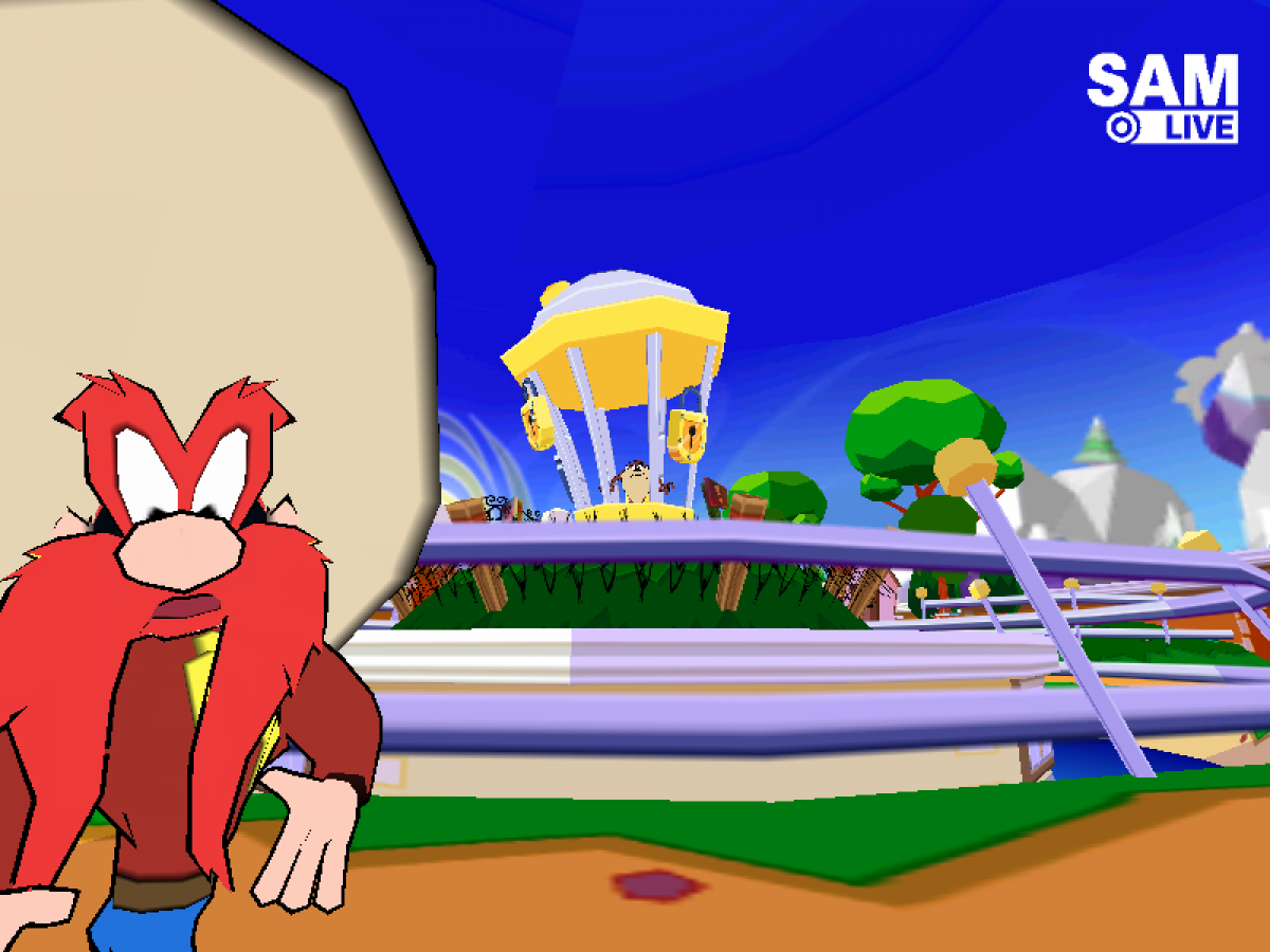 Taz Wanted for GameCube featuring platforming action and cartoon style gameplay based on Looney Tunes gameplay screenshot