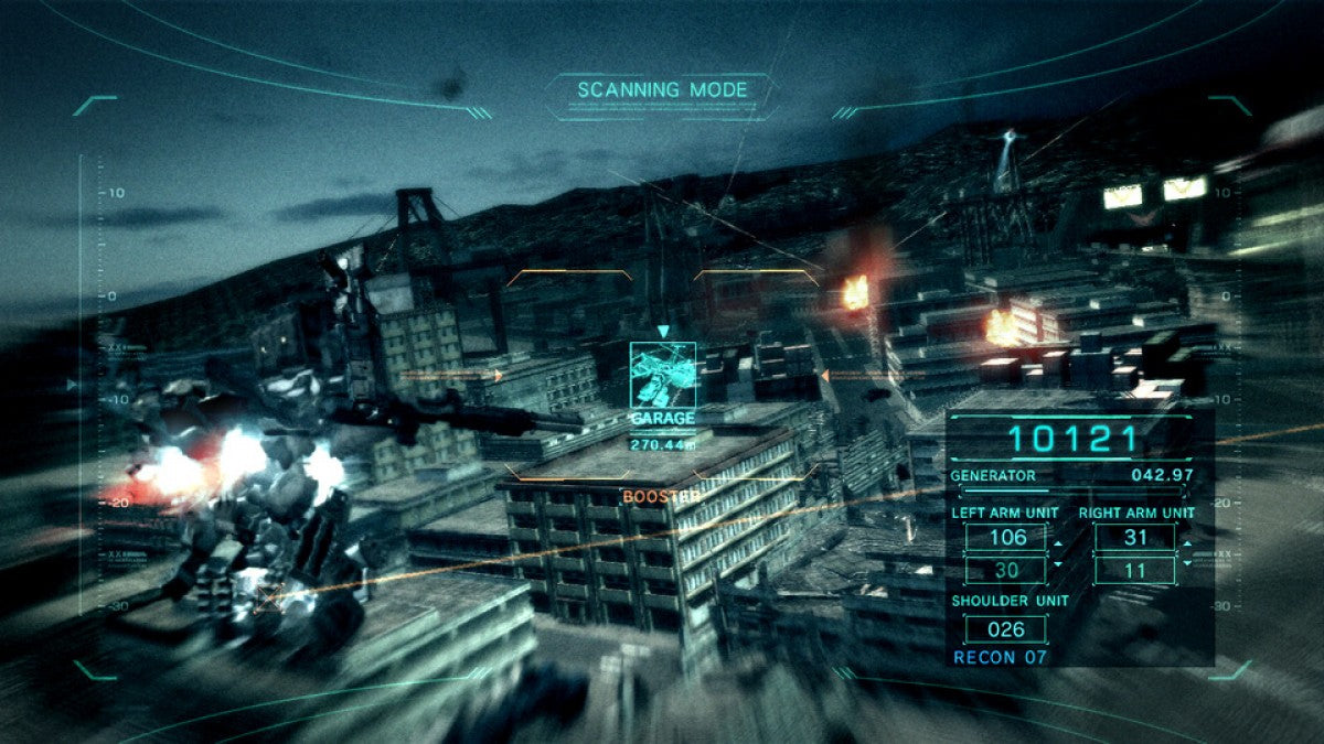 Armored Core V retro PlayStation 3 video game Armored Core mech combat futuristic warfare customizable robots action shooter multiplayer battles console title PlayStation 3 release gameplay