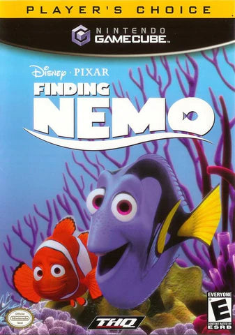 Disney Pixar Finding Nemo Player's Choice cover art for Nintendo GameCube (GC) video game