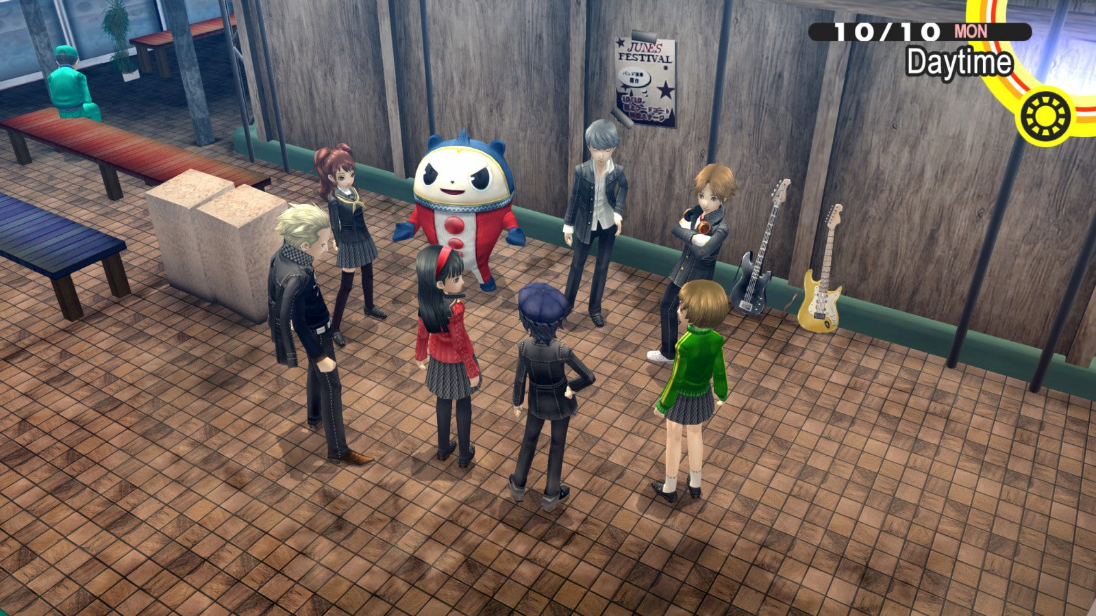 Persona 4 Golden Japanese import release for the PlayStation Vita featuring turn based RPG gameplay with social simulation elements dungeon crawling character relationships and an expanded story set in the town of Inaba gameplay  