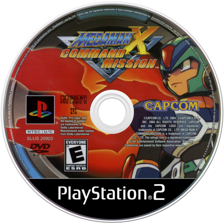 Mega Man X Command Mission PS2 PlayStation 2 JRPG role playing game retro video game disc