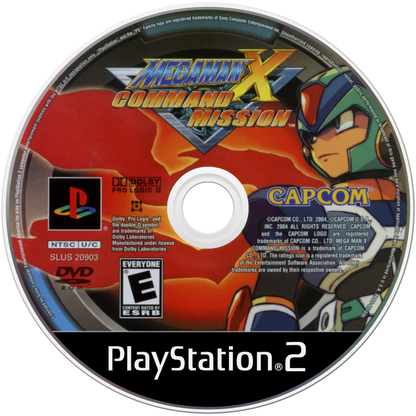 Mega Man X Command Mission PS2 PlayStation 2 JRPG role playing game retro video game disc