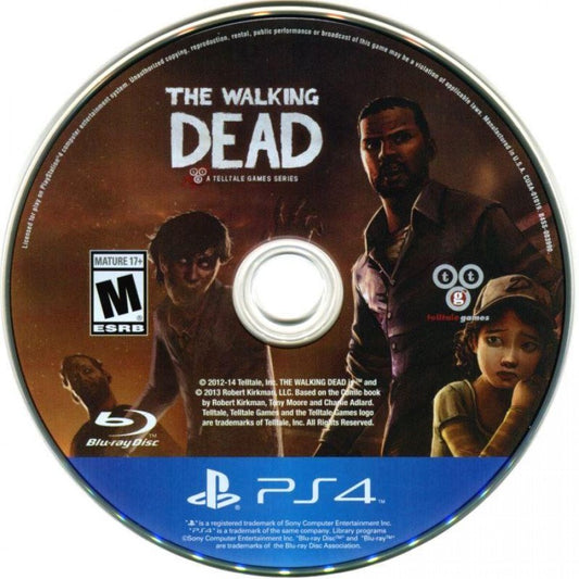 The Walking Dead [Game of the Year] – PlayStation 4 (PS4) video game disc, episodic interactive drama adventure.