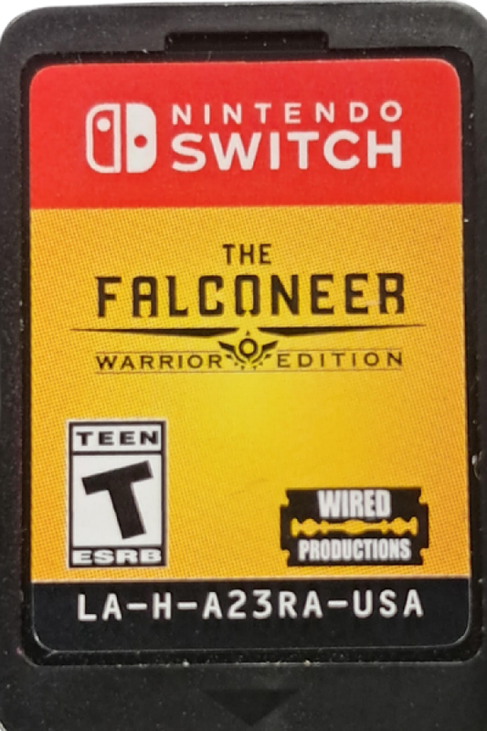 The Falconeer Warrior Edition Nintendo Switch inspired design featuring aerial combat action adventure aesthetic giant warbird flight across vast oceanic worlds high speed dogfights immersive fantasy exploration cinematic battles and open sky gameplay presentation cartridge