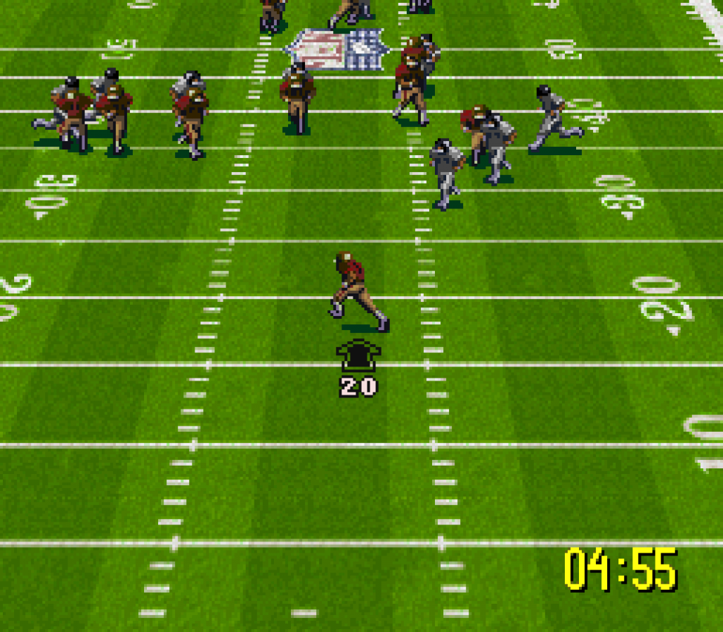 NFL Quarterback Club 96 gameplay for Super Nintendo Entertainment System (SNES) video game