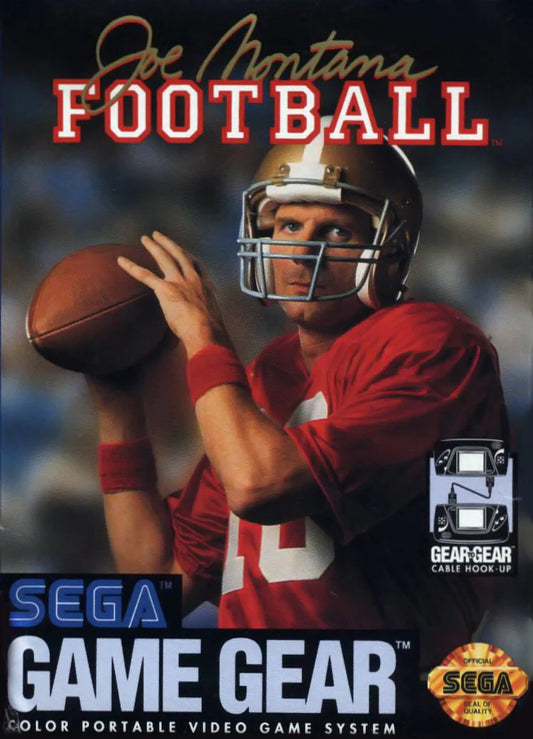 Joe Montana Football cover art for Sega Game Gear (GG) video game