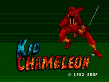 Kid Chameleon Sega Genesis retro video game action platformer title page (1992)
