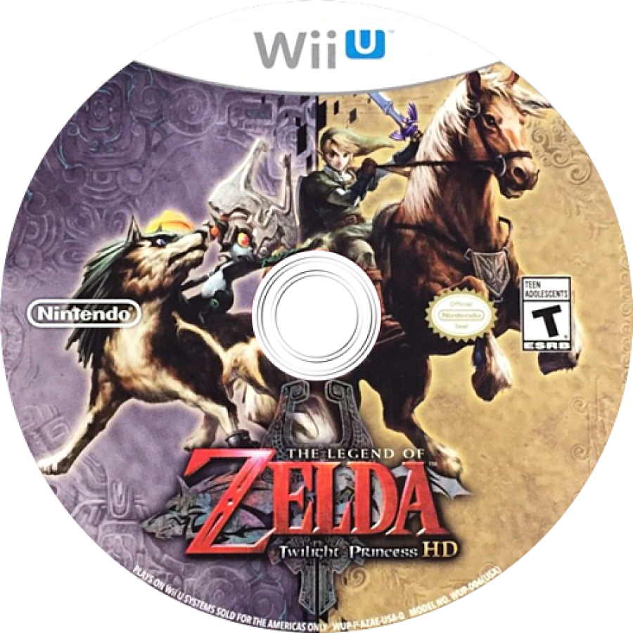 The Legend of Zelda: Twilight Princess HD disc cover art for Nintendo Wii U (WiiU) video game