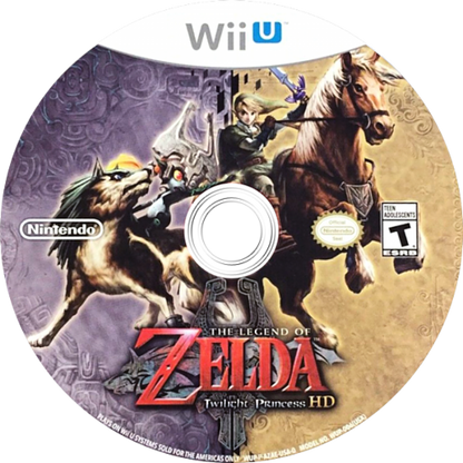 The Legend of Zelda: Twilight Princess HD disc cover art for Nintendo Wii U (WiiU) video game