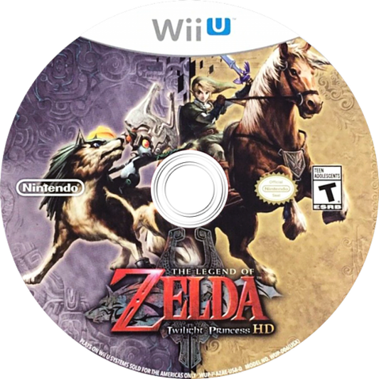 The Legend of Zelda: Twilight Princess HD disc cover art for Nintendo Wii U (WiiU) video game