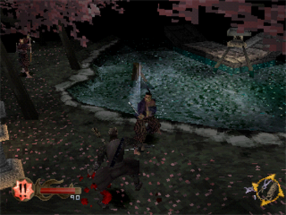 Tenchu: Stealth Assassins gameplay for PlayStation 1 (PS1) stealth action video game