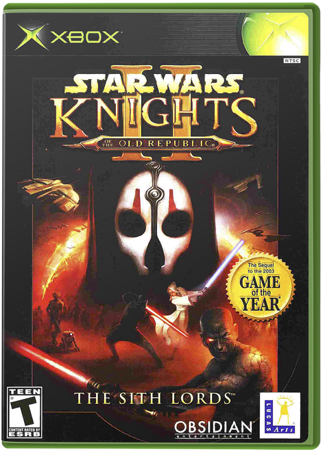 Star Wars: Knights of the Old Republic II: The Sith Lords – Xbox (XBOX) cover art for video game for XBOX