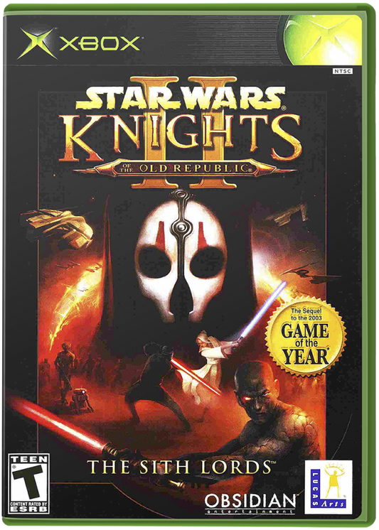 Star Wars: Knights of the Old Republic II: The Sith Lords – Xbox (XBOX) cover art for video game for XBOX