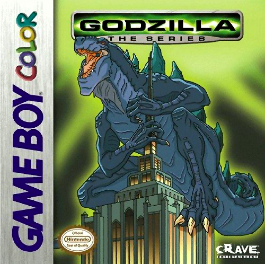 Godzilla: The Series Game Boy Color action platformer video game cover art.