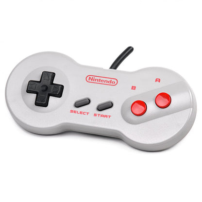 NES Dogbone controller featuring ergonomic design, classic D-pad, and retro Nintendo gaming style top view