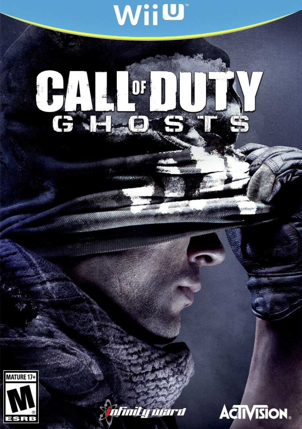 Call of Duty: Ghosts cover art for Nintendo Wii U video game. 