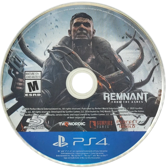 Remnant: From The Ashes – PlayStation 4 (PS4) video game disc, third-person action shooter with cooperative elements