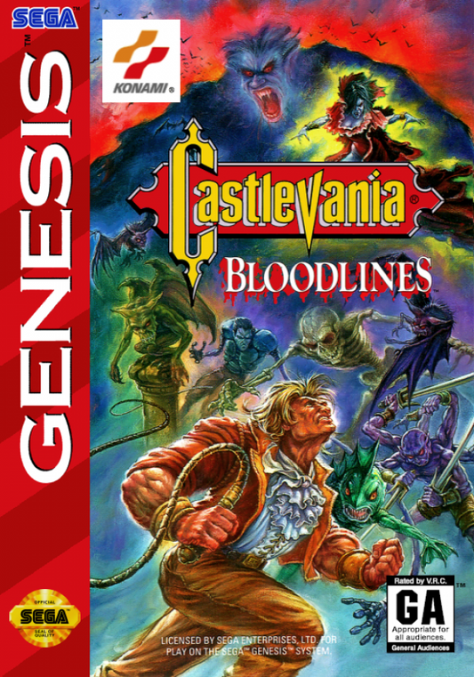 Castlevania: Bloodlines cover art for Sega Genesis (GEN) video game