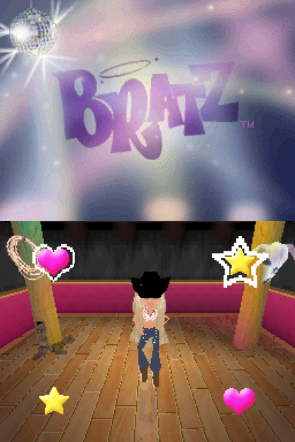 Bratz Forever Diamondz Nintendo DS fashion adventure game stylus controls mini games Yasmin Cloe Sasha Jade customize gameplay