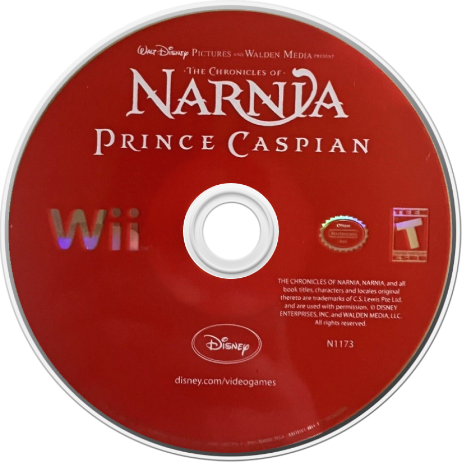 The Chronicles of Narnia: Prince Caspian disc art for Nintendo Wii (Wii) video game