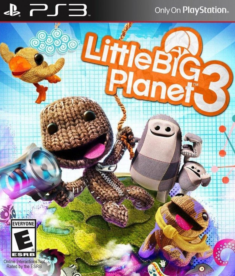 LittleBigPlanet 3 cover art for PlayStation 3 (PS3) puzzle-platform video game cover art.