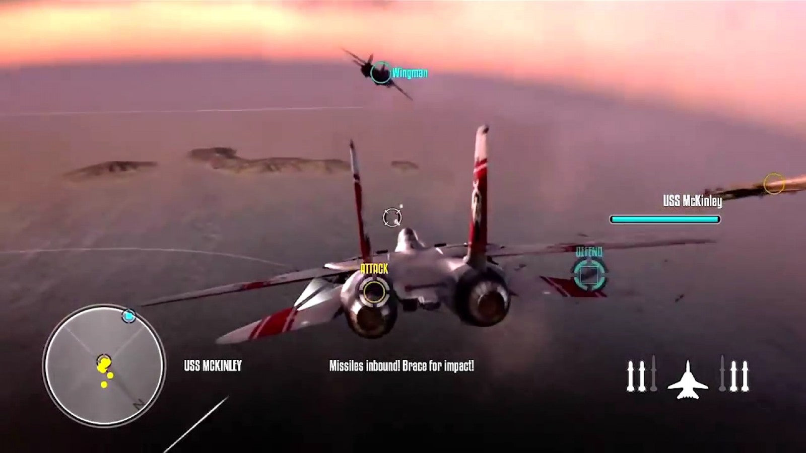 Top Gun Hard Lock gameplay for PlayStation 3 (PS3) video game.