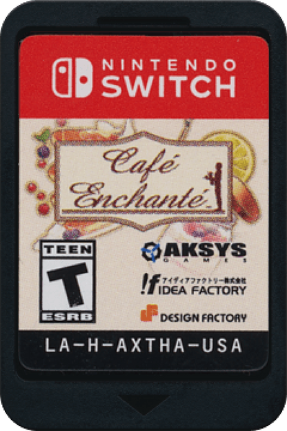 Cafe Enchante cartridge for Nintendo Switch (NS) video game