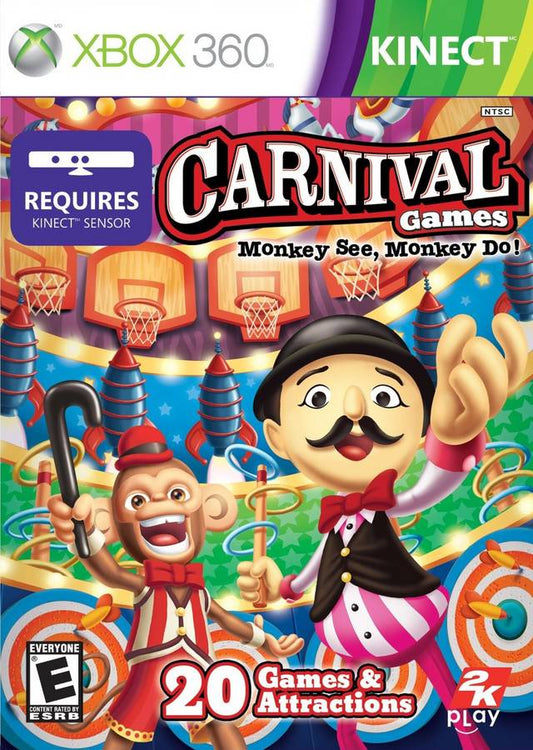 Carnival Games: Monkey See, Monkey Do cover art for Xbox 360 (X360) video game