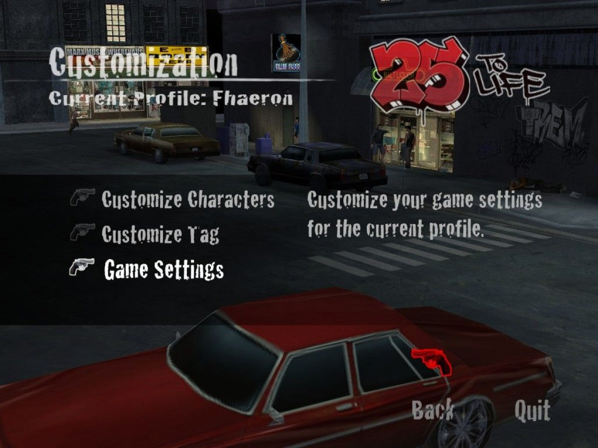 25 to Life PS2 third-person shooter video game gameplay