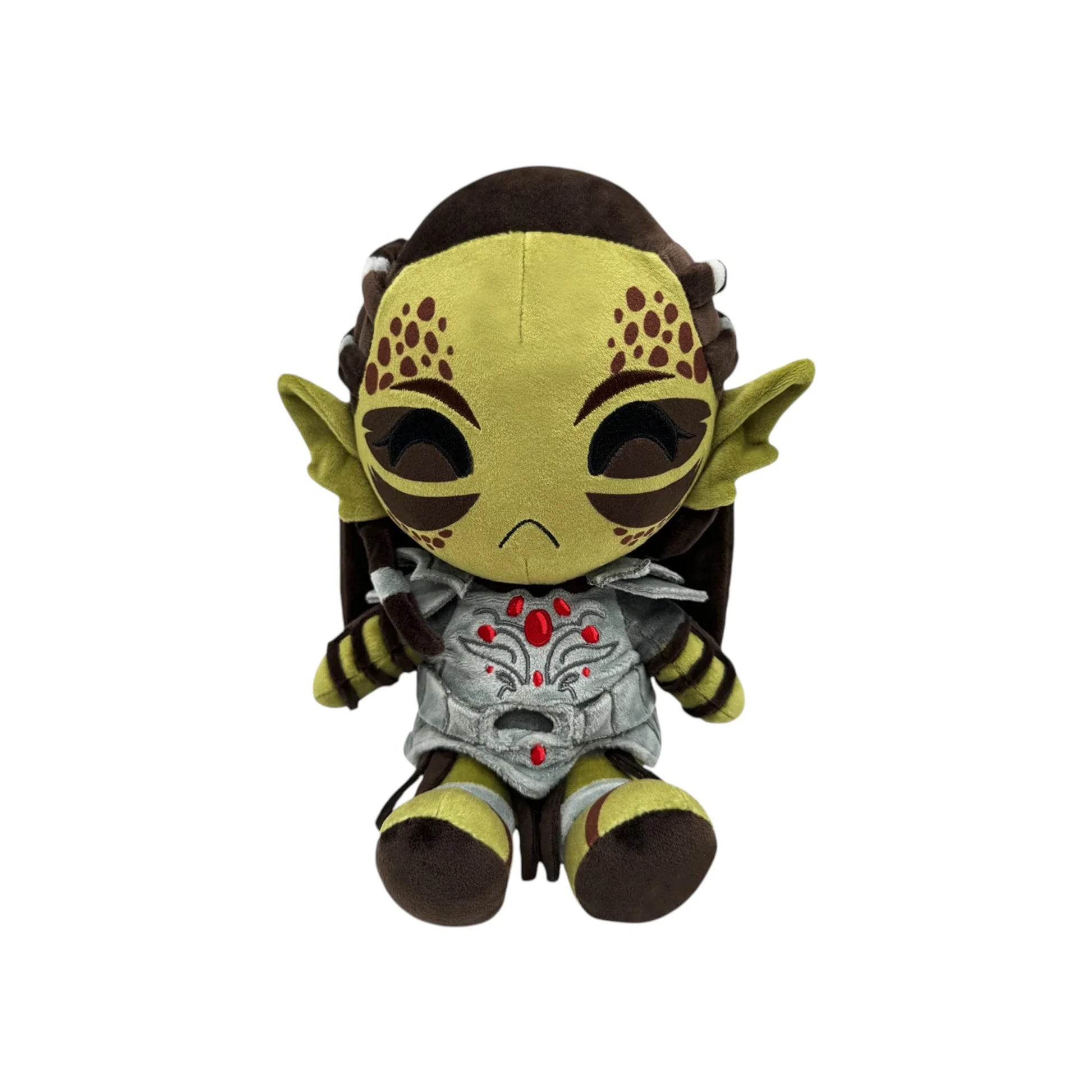 Lae'zel 9 Inch Plush featuring Baldur's Gate 3 inspired character design soft collectible plush detailed embroidered features display worthy craftsmanship gaming merchandise and collectible gaming appeal front