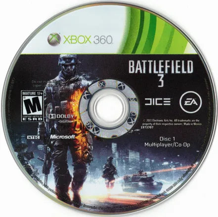 Battlefield 3 [Premium Edition] disc 1 for Xbox 360 (X360) video game