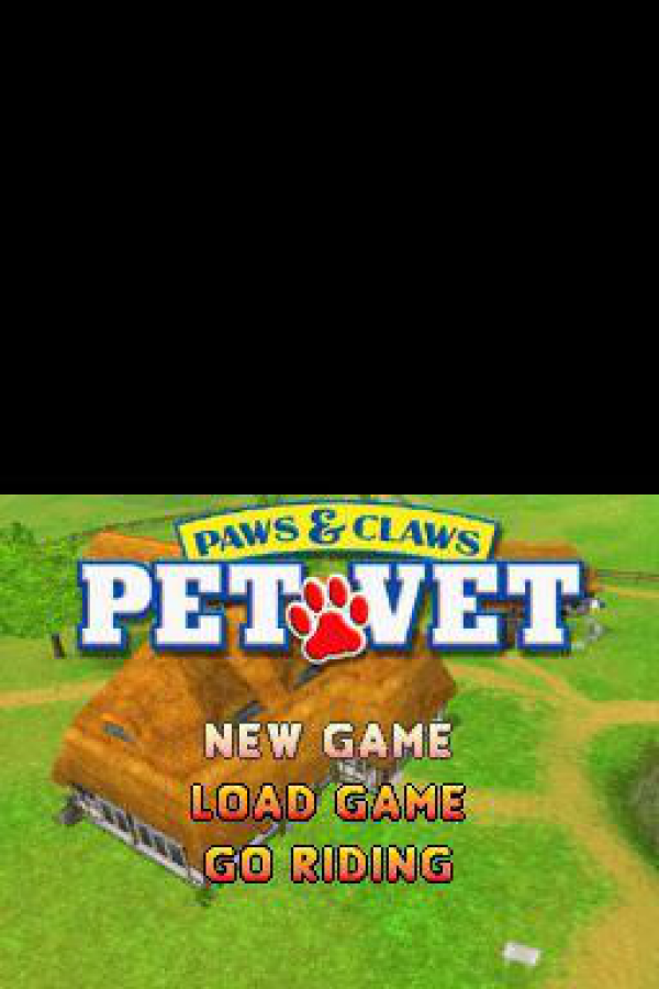 Paws & Claws: Pet Vet – Nintendo DS: Care for sick animals and manage your own growing veterinary clinic with fun, hands-on pet activities main menu