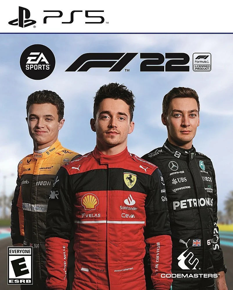 F1 22 cover art for PlayStation 5 (PS5) racing simulation video game
