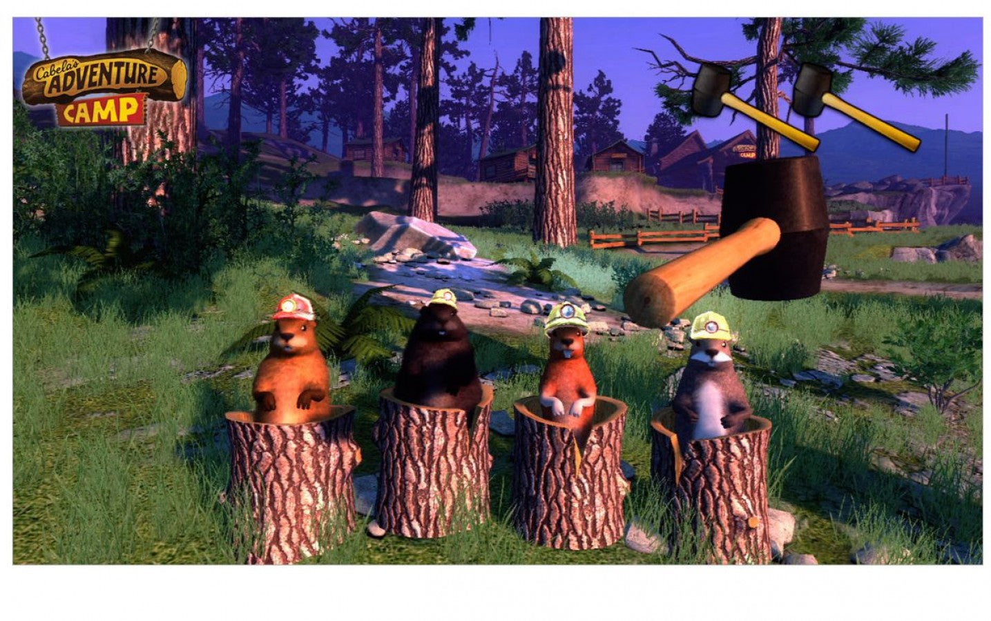 Cabela's Adventure Camp gameplay art for Nintendo Wii (Wii) video game