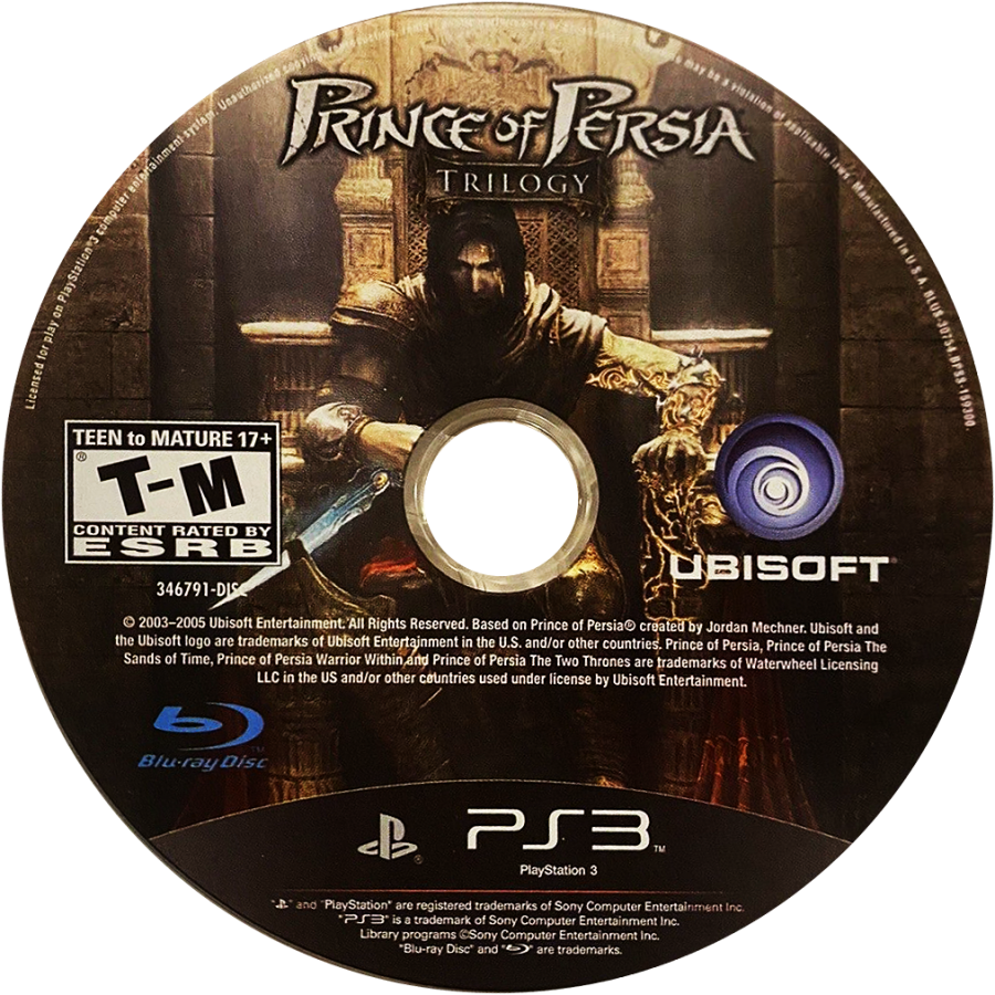 etro Prince of Persia HD Trilogy PlayStation 3 PS3 cover art collectible action adventure compilation game authentic classic gaming disc