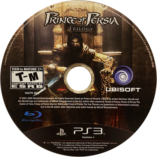 etro Prince of Persia HD Trilogy PlayStation 3 PS3 cover art collectible action adventure compilation game authentic classic gaming disc