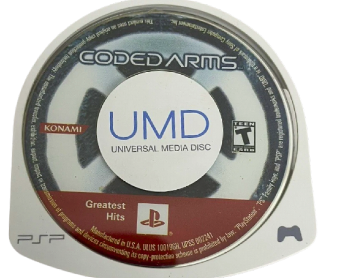 Coded Arms [Greatest Hits] – PlayStation Portable (PSP) disc for first-person shooter video game